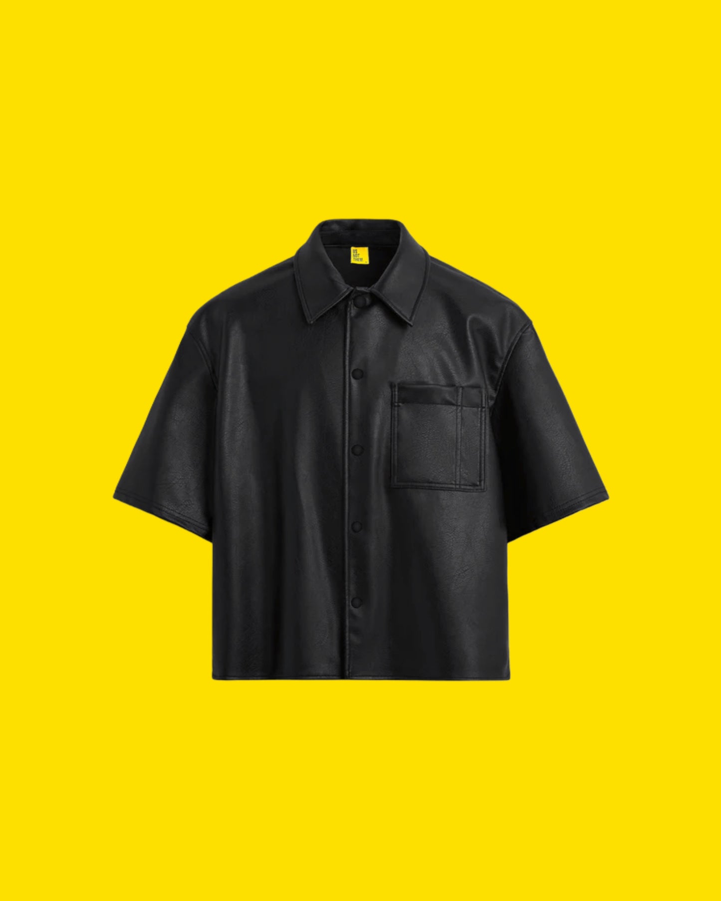 LEATHER BUTTON UP